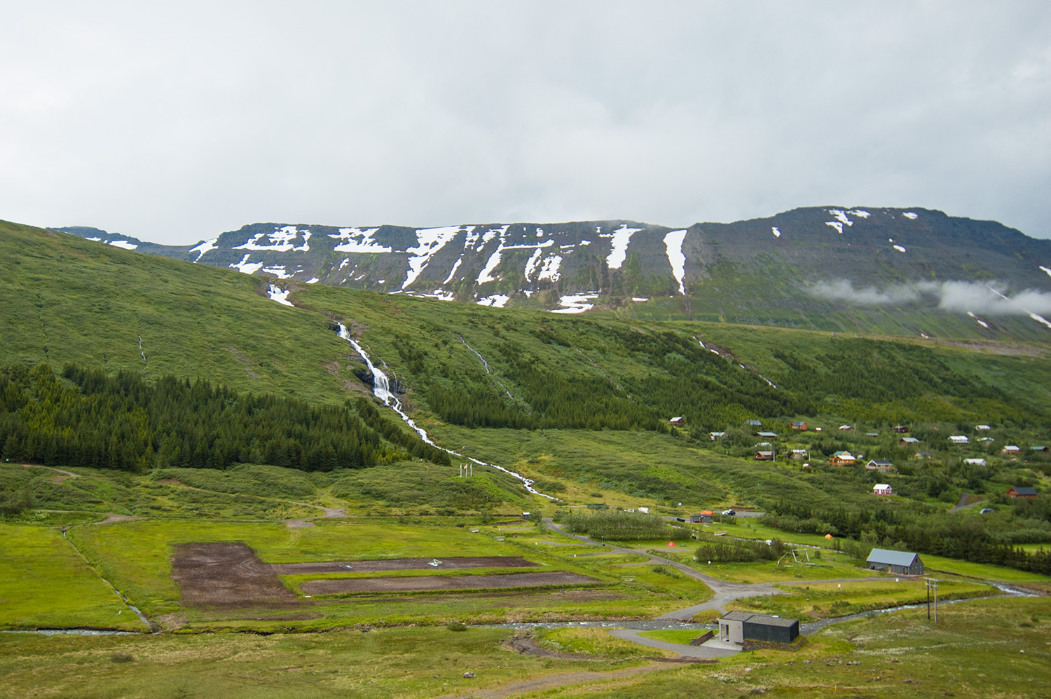 Notre camping vu de plus haut. 